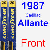 Front Wiper Blade Pack for 1987 Cadillac Allante - Premium
