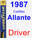 Driver Wiper Blade for 1987 Cadillac Allante - Premium