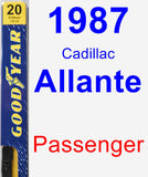 Passenger Wiper Blade for 1987 Cadillac Allante - Premium