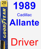 Driver Wiper Blade for 1989 Cadillac Allante - Premium