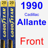 Front Wiper Blade Pack for 1990 Cadillac Allante - Premium