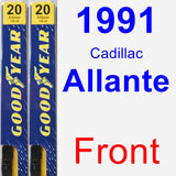 Front Wiper Blade Pack for 1991 Cadillac Allante - Premium
