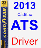 Driver Wiper Blade for 2013 Cadillac ATS - Premium
