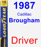 Driver Wiper Blade for 1987 Cadillac Brougham - Premium