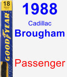 Passenger Wiper Blade for 1988 Cadillac Brougham - Premium