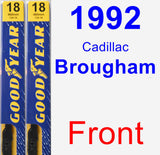 Front Wiper Blade Pack for 1992 Cadillac Brougham - Premium