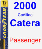 Passenger Wiper Blade for 2000 Cadillac Catera - Premium
