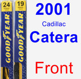 Front Wiper Blade Pack for 2001 Cadillac Catera - Premium
