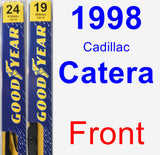Front Wiper Blade Pack for 1998 Cadillac Catera - Premium