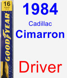 Driver Wiper Blade for 1984 Cadillac Cimarron - Premium