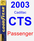 Passenger Wiper Blade for 2003 Cadillac CTS - Premium