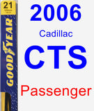 Passenger Wiper Blade for 2006 Cadillac CTS - Premium