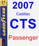 Passenger Wiper Blade for 2007 Cadillac CTS - Premium