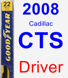 Driver Wiper Blade for 2008 Cadillac CTS - Premium
