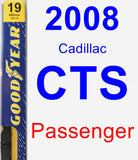 Passenger Wiper Blade for 2008 Cadillac CTS - Premium