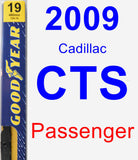 Passenger Wiper Blade for 2009 Cadillac CTS - Premium
