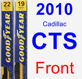 Front Wiper Blade Pack for 2010 Cadillac CTS - Premium