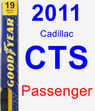 Passenger Wiper Blade for 2011 Cadillac CTS - Premium