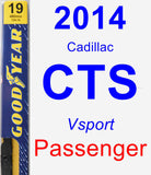 Passenger Wiper Blade for 2014 Cadillac CTS - Premium