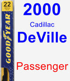 Passenger Wiper Blade for 2000 Cadillac DeVille - Premium