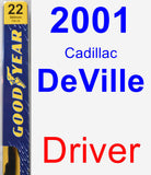 Driver Wiper Blade for 2001 Cadillac DeVille - Premium