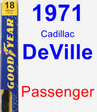 Passenger Wiper Blade for 1971 Cadillac DeVille - Premium