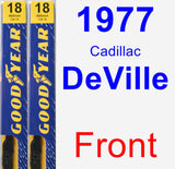 Front Wiper Blade Pack for 1977 Cadillac DeVille - Premium