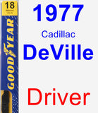 Driver Wiper Blade for 1977 Cadillac DeVille - Premium