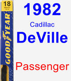 Passenger Wiper Blade for 1982 Cadillac DeVille - Premium