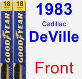Front Wiper Blade Pack for 1983 Cadillac DeVille - Premium