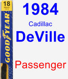 Passenger Wiper Blade for 1984 Cadillac DeVille - Premium