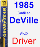 Driver Wiper Blade for 1985 Cadillac DeVille - Premium