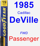 Passenger Wiper Blade for 1985 Cadillac DeVille - Premium