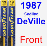 Front Wiper Blade Pack for 1987 Cadillac DeVille - Premium