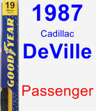 Passenger Wiper Blade for 1987 Cadillac DeVille - Premium