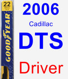 Driver Wiper Blade for 2006 Cadillac DTS - Premium