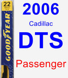 Passenger Wiper Blade for 2006 Cadillac DTS - Premium