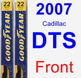Front Wiper Blade Pack for 2007 Cadillac DTS - Premium
