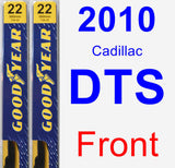 Front Wiper Blade Pack for 2010 Cadillac DTS - Premium