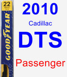 Passenger Wiper Blade for 2010 Cadillac DTS - Premium