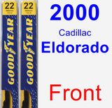 Front Wiper Blade Pack for 2000 Cadillac Eldorado - Premium