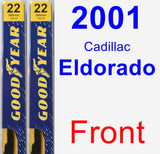 Front Wiper Blade Pack for 2001 Cadillac Eldorado - Premium