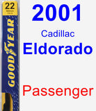 Passenger Wiper Blade for 2001 Cadillac Eldorado - Premium