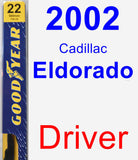 Driver Wiper Blade for 2002 Cadillac Eldorado - Premium