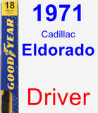 Driver Wiper Blade for 1971 Cadillac Eldorado - Premium