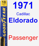 Passenger Wiper Blade for 1971 Cadillac Eldorado - Premium