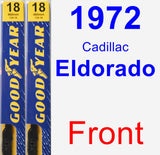 Front Wiper Blade Pack for 1972 Cadillac Eldorado - Premium