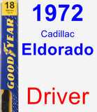 Driver Wiper Blade for 1972 Cadillac Eldorado - Premium