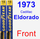 Front Wiper Blade Pack for 1973 Cadillac Eldorado - Premium