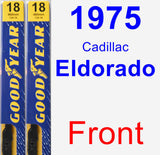 Front Wiper Blade Pack for 1975 Cadillac Eldorado - Premium